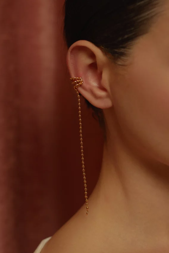 Earcuff Romano or boucle d'oreille pendante diada