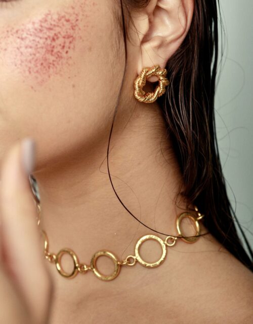 Collier circle-collier plaqué or, mode colombienne boutique diada