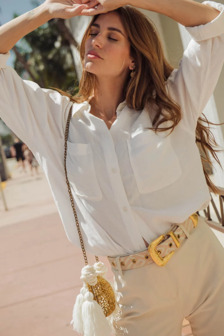 Ceinture Witoto beige & blanche-mode colombienne-boutique diada