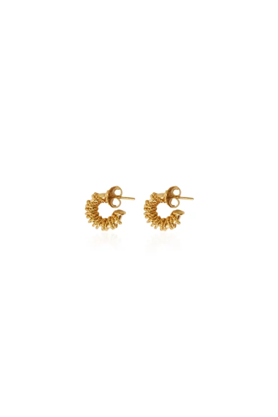 Tamba Big hoops-boucle d'oreille plaqué or, mode colombienne boutique diada