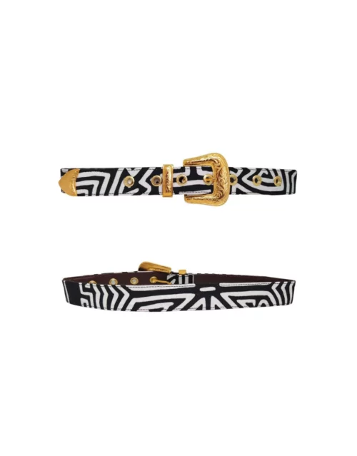 Ceinture colombienne noir et blanc DIADA