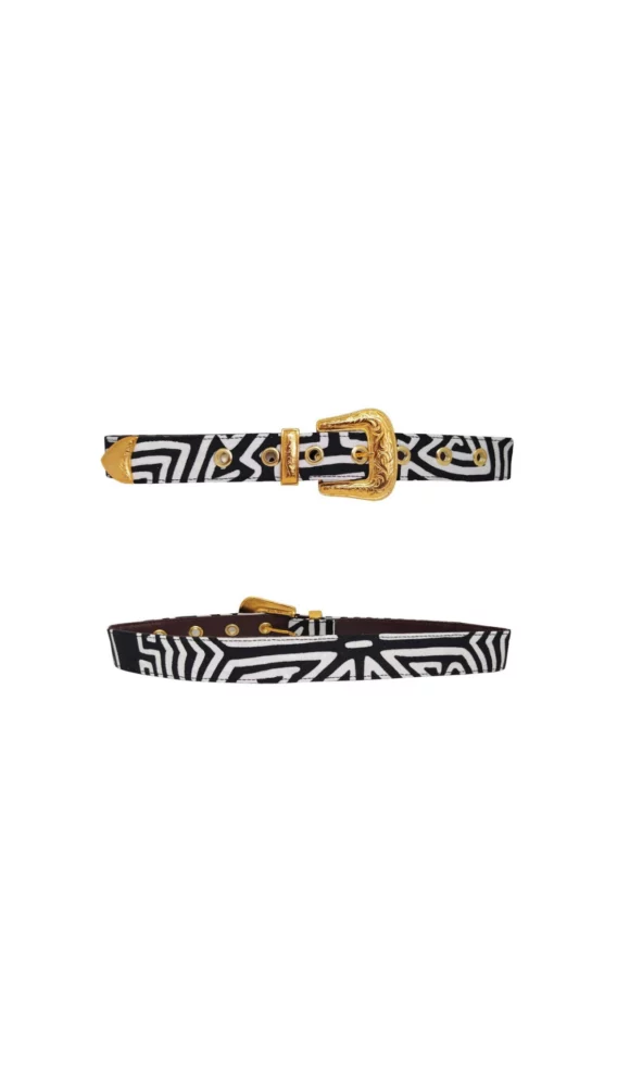 Ceinture colombienne noir et blanc DIADA